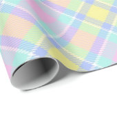 Kariertes Verpackungspapier in Pastell Geschenkpapier (Rolleneckpunkt)