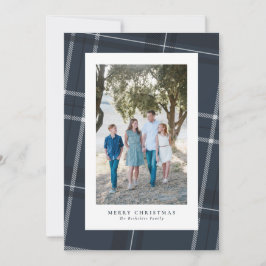 Kariertes vertikales Foto Feiertagskarte