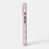 Kariertes Vichy-Personalized iPhone 16 Hülle (Linke Seite)