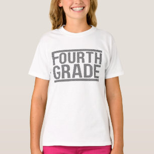 Kariertes Viertklässler-Shirt, Viertklässler-Lehre T-Shirt