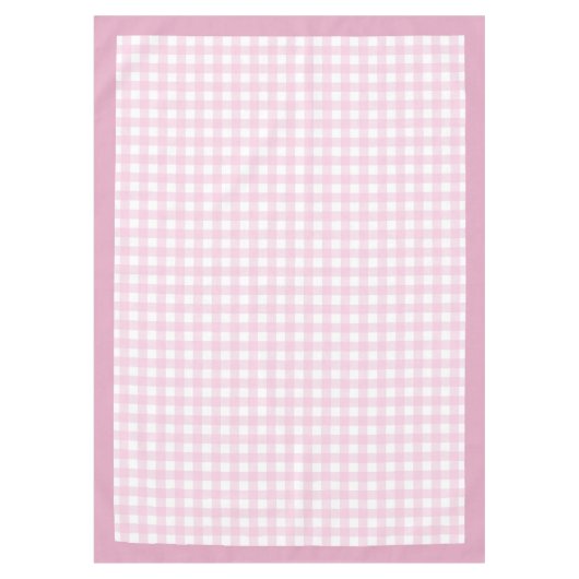 Kariertes, weichrosa Tablett Klassisches Muster fü Tischdecke (Vorderseite)