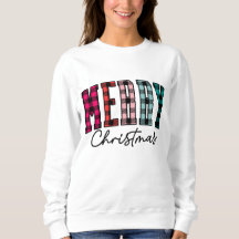 Kariertes Weihnachts-Sweatshirt | Mehrfarbigkeit v