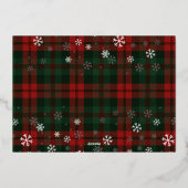 Kariertes Weihnachtsgebäck Folieneinladung (Rückseite)