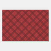 Kariertes Weihnachtsgeschenk Geschenkpapier Set (Vorderseite)