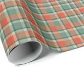 Kariertes Weihnachtsgeschenk in Rot und Grün Geschenkpapier (Rolleneckpunkt)