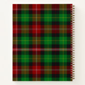 Kariertes Weihnachtsgeschenk Notizblock (Rückseite)