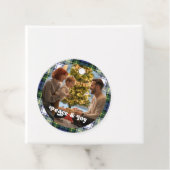 Kariertes Weihnachtsgeschenk-Tag mit benutzerdefin Geschenkanhänger (Beispiel)