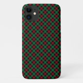 Kariertes Weihnachtshandy Case-Mate iPhone Hülle (Rückseite)