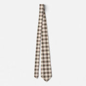 Kariertes Weihnachtsmuster (1) Krawatte der Männer (Rückseite)