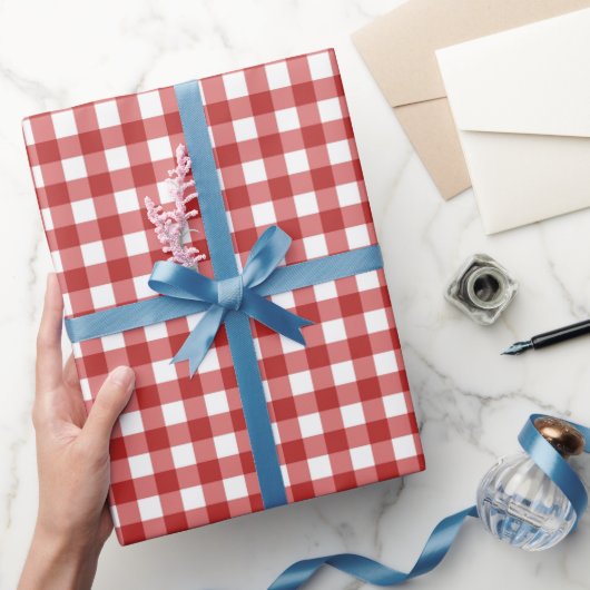 Kariertes Weihnachtsmuster Geschenkpapier (Schenken)