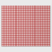 Kariertes Weihnachtsmuster Geschenkpapier (Flach)