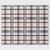 Kariertes Weihnachtsmuster Geschenkpapier (Flach)