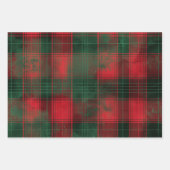 Kariertes Weihnachtsmuster Geschenkpapier Set (Vorderseite 2)