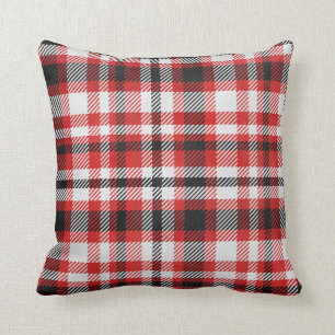 Kariertes Weihnachtsmuster Kissen