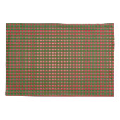 Kariertes Weihnachtsmuster Kissenbezug (Rückseite-Links)