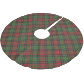 Kariertes Weihnachtsmuster Polyester Weihnachtsbaumdecke (Schrägansicht)