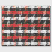 kariertes Weihnachtspapier Geschenkpapier (Flach)