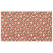 Kariertes Weihnachtsrot, grün mit weißen Schneeflo Tischdecke (Vorderseite (Horizontal))