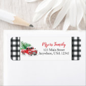 Kariertes Weihnachtsschild (Insitu)