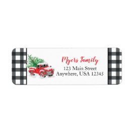 Kariertes Weihnachtsschild