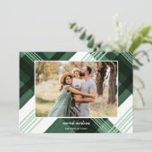 Kariertes Weihnachtsweihnachtsfest in Aquarellfarb Feiertagskarte (Stehend Vorderseite)