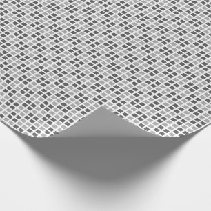 Kariertes weißes MikroPackpapier Geschenkpapier