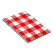 Kariertes White and Red Buffalo Notizblock (Rechte Seite)