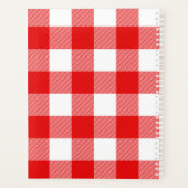 Kariertes White and Red Buffalo Planer (Rückseite)