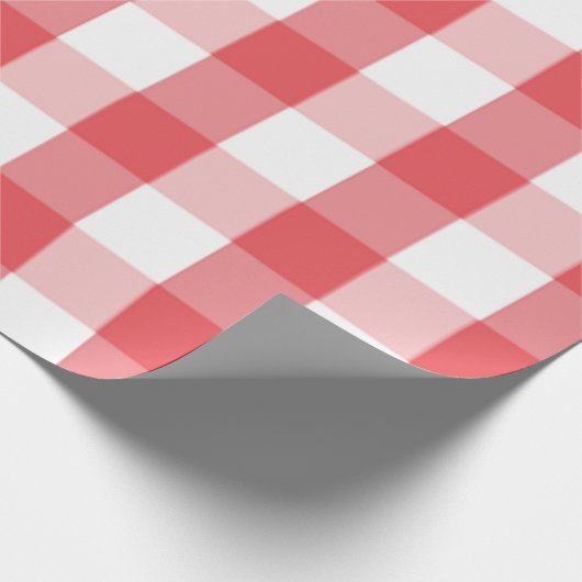 Kariertes Whiteboard-Papier mit rotem und weißem B Geschenkpapier (Ecke)