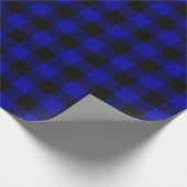 Kariertes Whitepaper zum Wrapping-Papier in Schwa Geschenkpapier (Ecke)