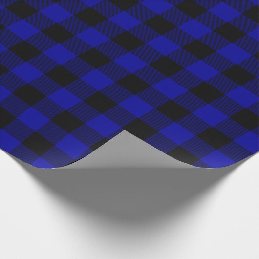 Kariertes Whitepaper zum Wrapping-Papier in Schwa Geschenkpapier (Ecke)