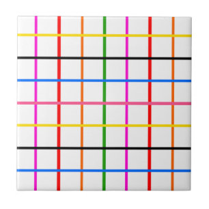 Kariertes Windows-Design mit weißem Hintergrund Fliese