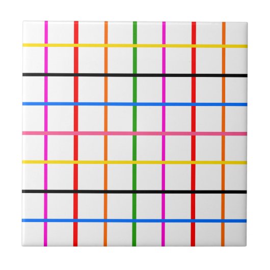 Kariertes Windows-Design mit weißem Hintergrund Fliese (Vorderseite)