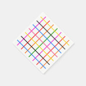 Kariertes Windows-Design mit weißem Hintergrund Serviette (Ecke)