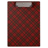 Kariertes Wintermuster Monogram Klemmbrett (Vorderseite)