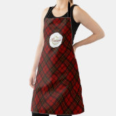 Kariertes Wintermuster Monogram Schürze (InSitu)