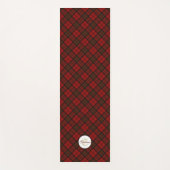 Kariertes Wintermuster Monogram Yogamatte (Vorderseite)