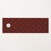 Kariertes Wintermuster Monogram Yogamatte (Vorderseite (Horizontal))