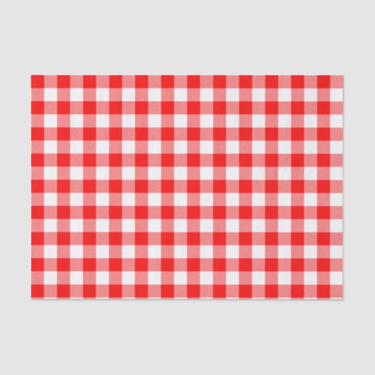 Kariertes Zwirn-Papier für Rot und Weiß-Karo Seidenpapier (Vorderseite)