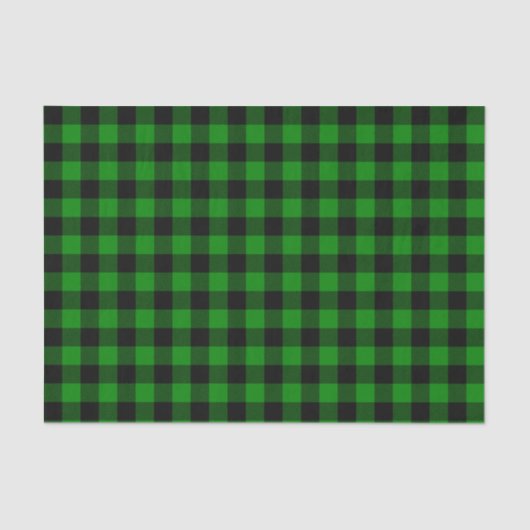 Kariertes Zwirn-Papier mit schwarzem Büffel Seidenpapier (Vorderseite)