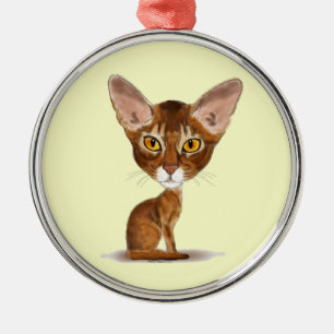 Karikatur-Abyssinier Ornament Aus Metall