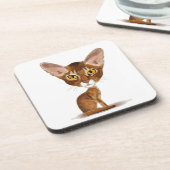 Karikatur-Abyssinier Untersetzer (Linke Seite)