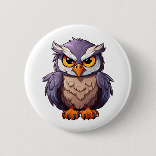 Karikatur-Adler-Illustration Button
