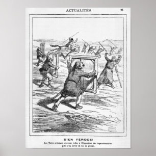 Karikatur aus "Le Charivari" Poster