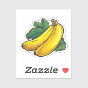 Karikatur-Banane Aufkleber
