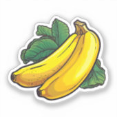 Karikatur-Banane Aufkleber (Vorderseite)