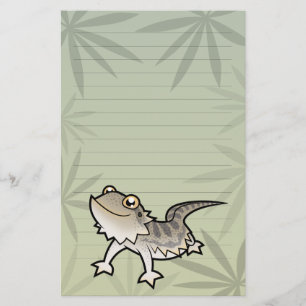 Karikatur Bartagame / Rankin-Drache Briefpapier
