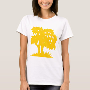 Karikatur Baum - Bernstein T-Shirt