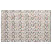 Karikatur-Blumenmuster mit Vögeln 2 Stoff (Yard (91,4 cm))