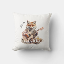 Karikatur Cartoon Animal Fox Musik Kissen